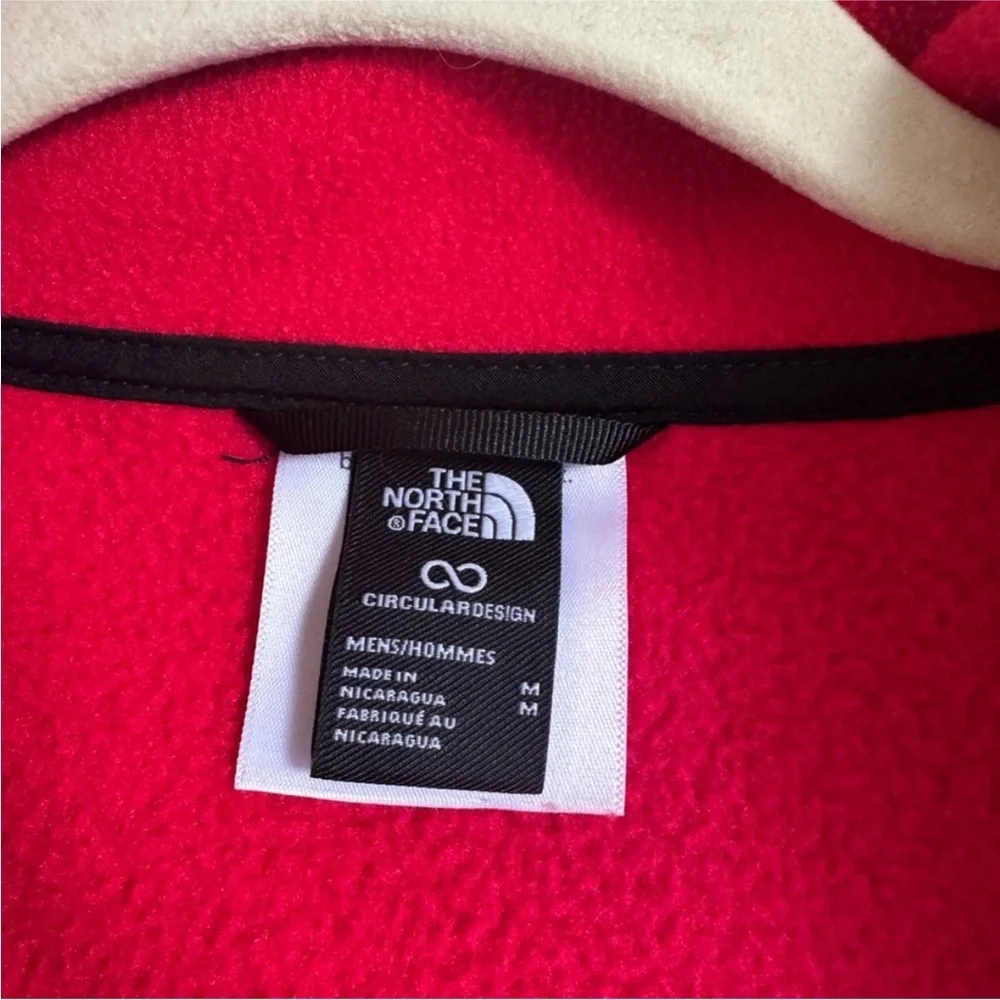 The North Face Red and Black 1/2 Zip Pullover
